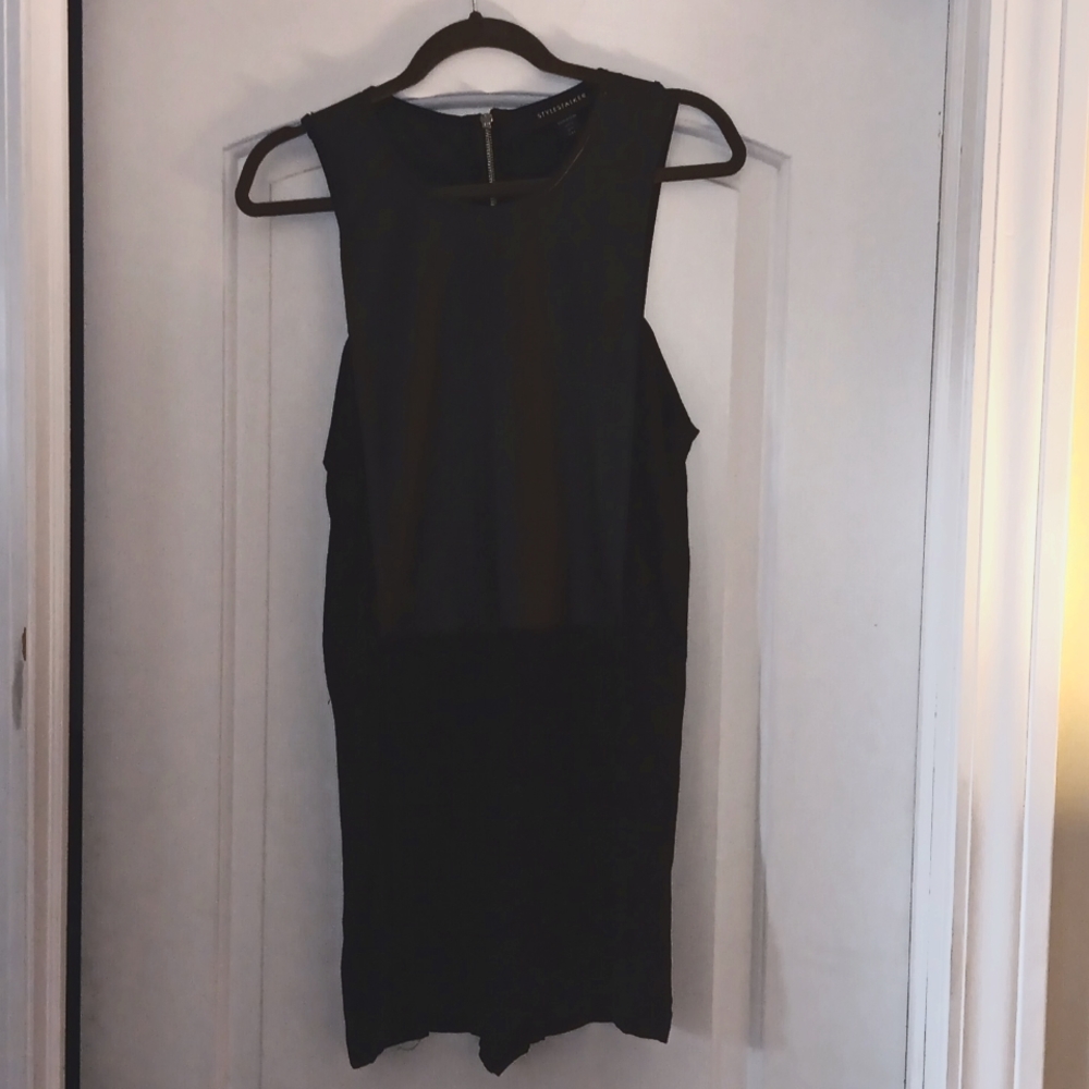 Black one-piece black romper